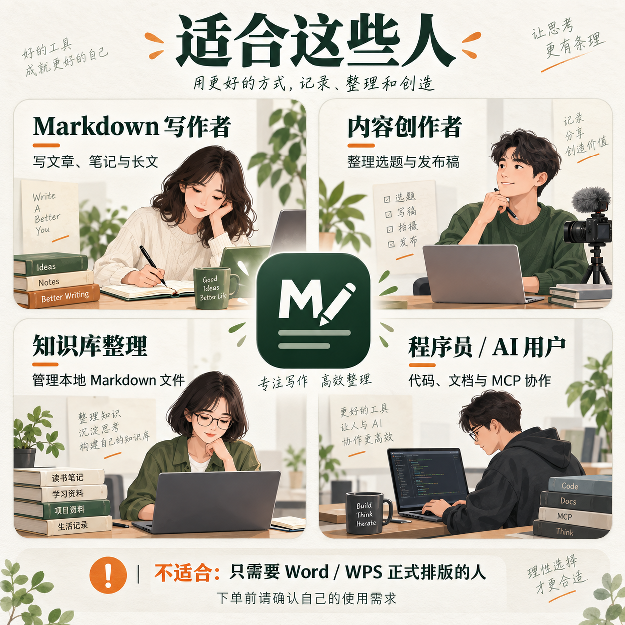 VMark 适合人群与不适合场景